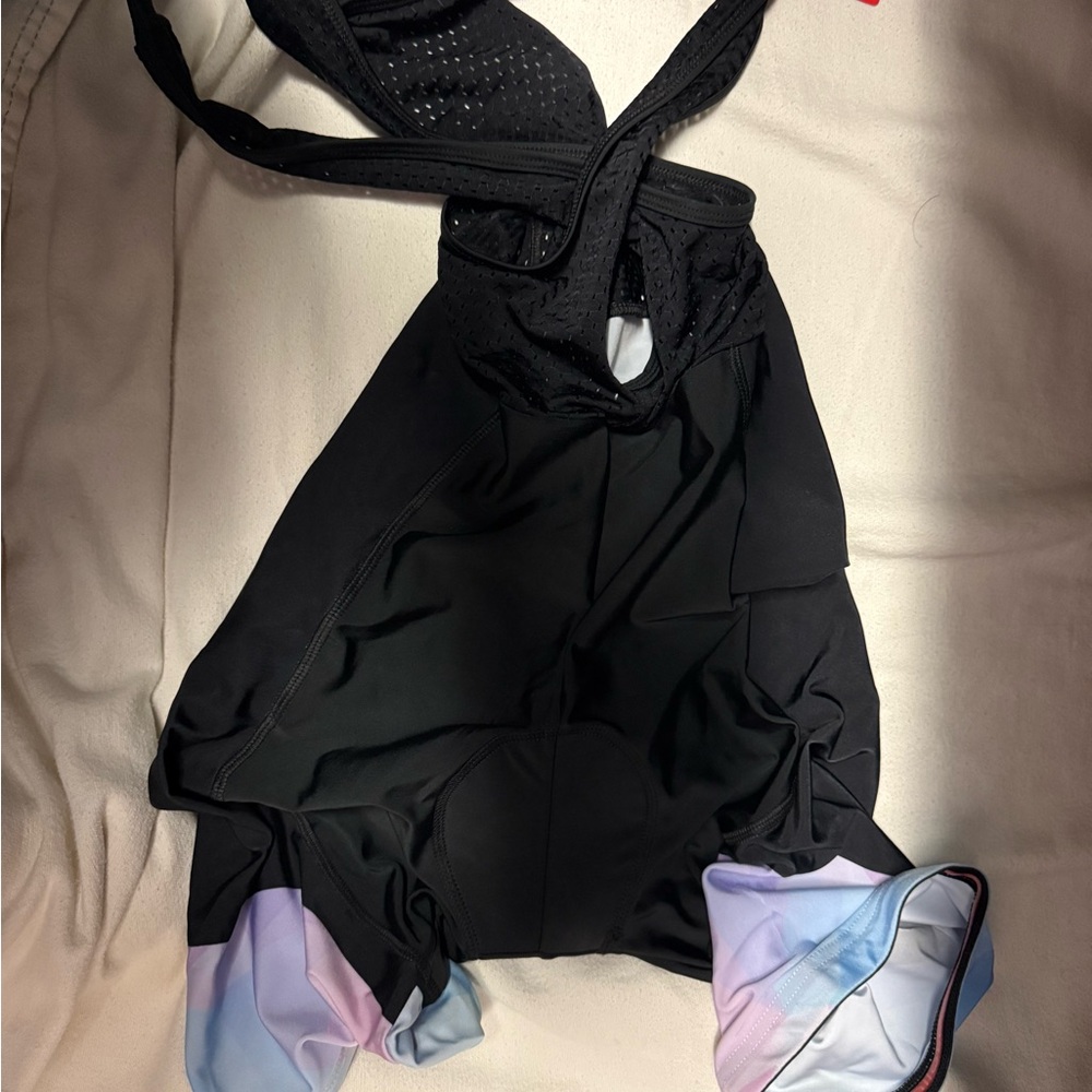 Miloto Black & Gradient Women's Bike Bib nwt
